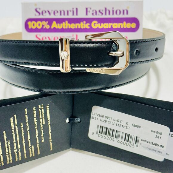 NWT Versace Medusa Heritage Leather Belt Size 90cm 36\